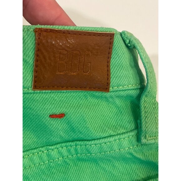 BDG A-Line Shorts Sz 29 Bright Green Urban Outfitters - Picture 10 of 10